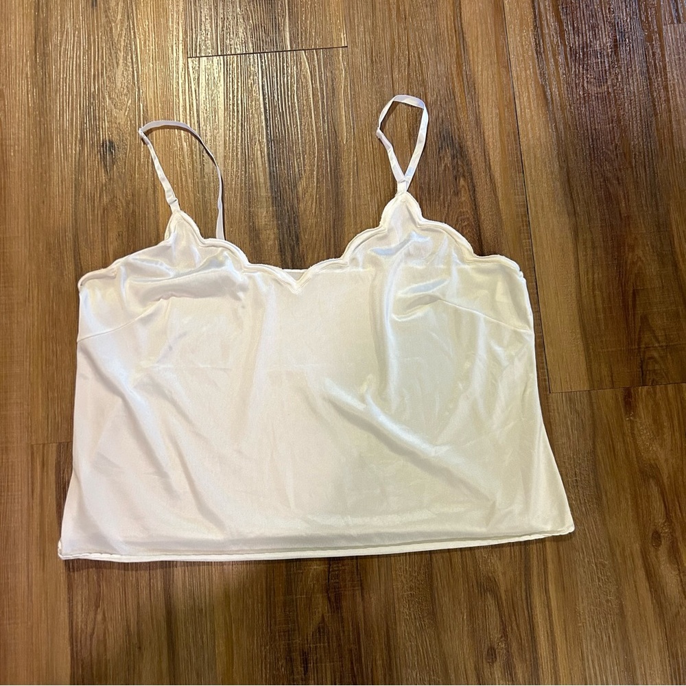 Sears vintage slip tank top size 38 white 60s